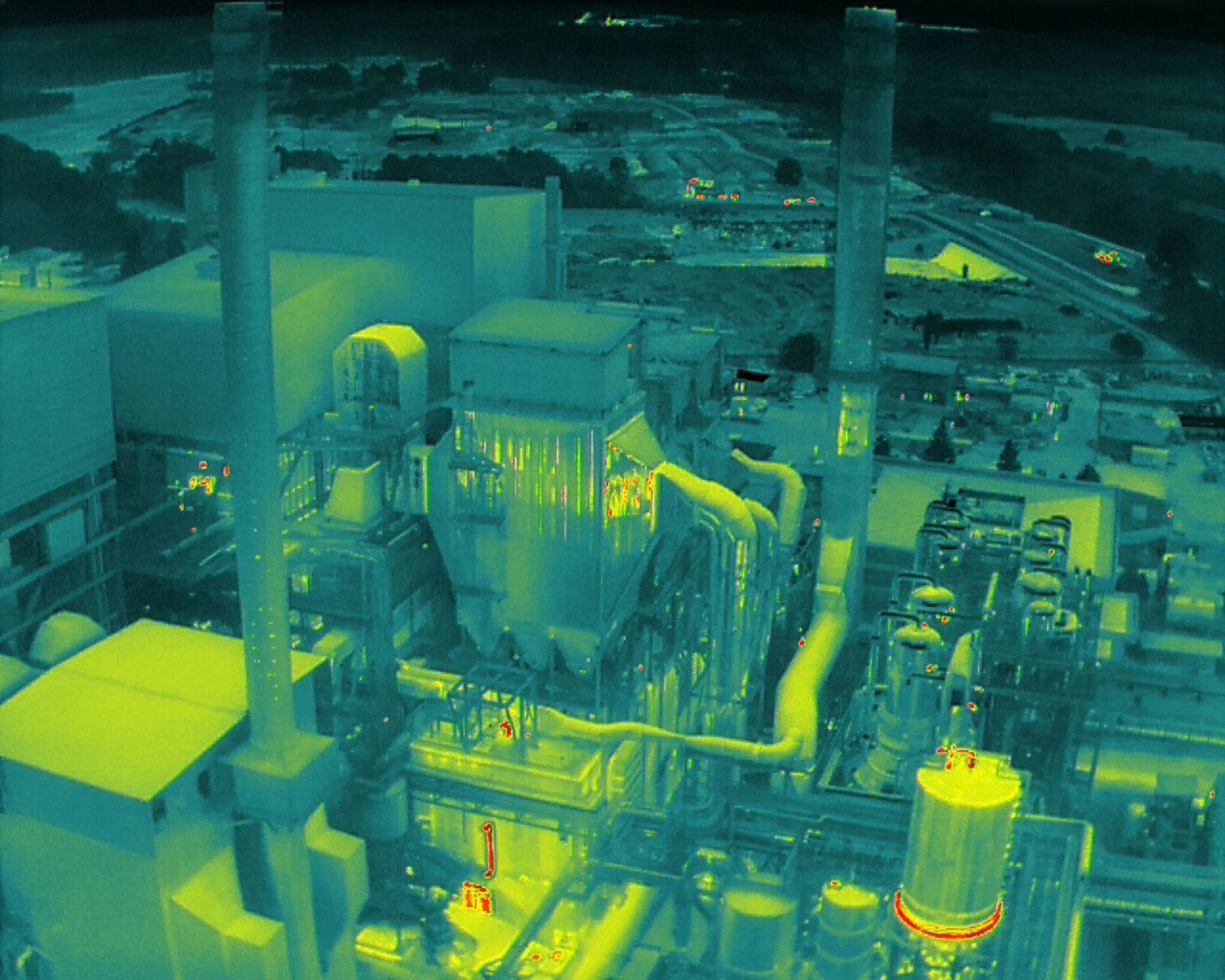Drone thermal inspection of Smurfit Westrock Três Barras pulp mill in Brazil